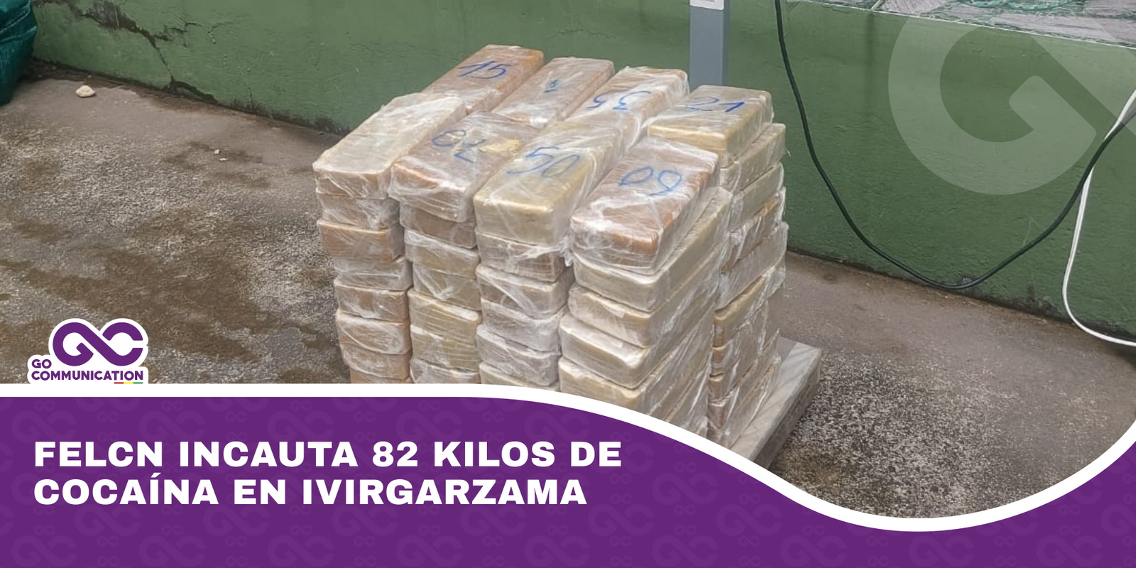 FELCN incauta 82 kilos de cocaína en Ivirgarzama
