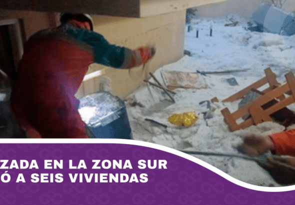Granizada en la Zona Sur afectó a seis viviendas