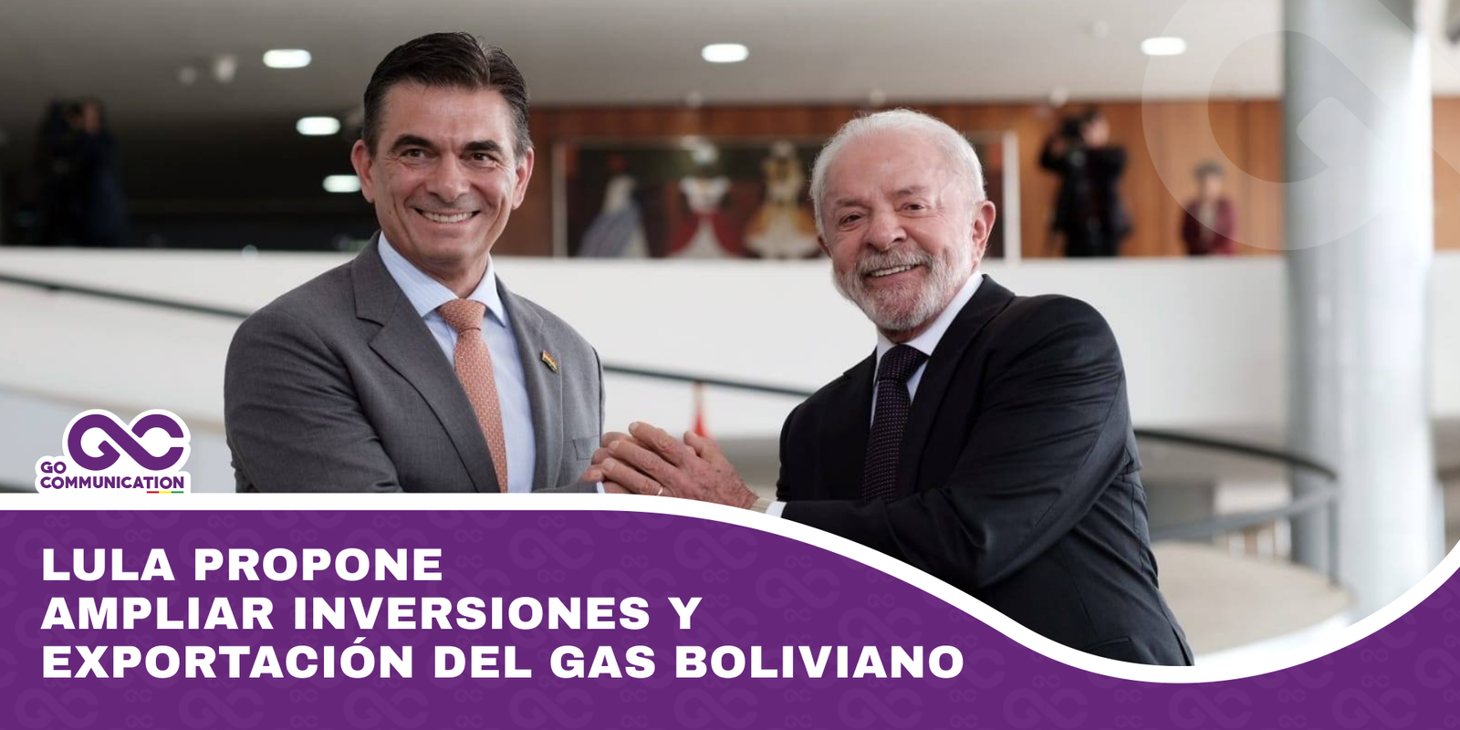 Lula propone ampliar inversiones y exportación del gas boliviano