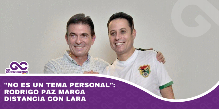 No es un tema personal Rodrigo Paz marca distancia con Lara