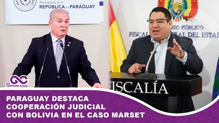 Paraguay destaca cooperación judicial con Bolivia en el caso Marset