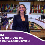 Primera dama representa a Bolivia en una cumbre en Washington