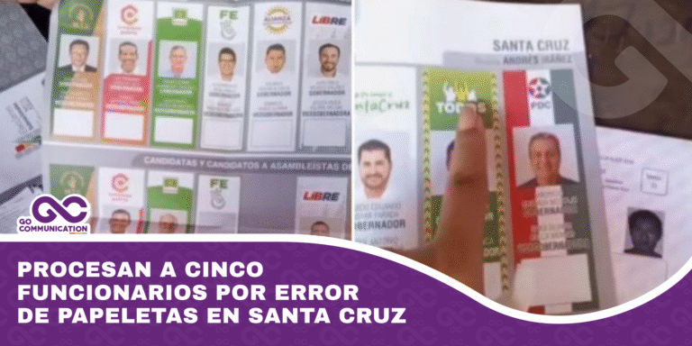 Procesan a cinco funcionarios por error de papeletas en Santa Cruz