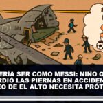 Quería ser como Messi Niño que perdió las piernas en accidente aéreo de El Alto necesita prótesis