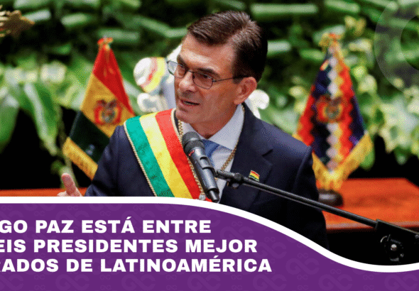 Rodrigo Paz está entre los seis presidentes mejor valorados de Latinoamérica