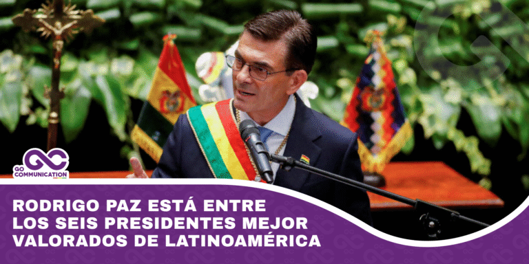 Rodrigo Paz está entre los seis presidentes mejor valorados de Latinoamérica