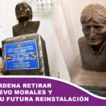 Senado ordena retirar busto de Evo Morales