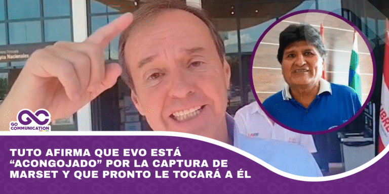 Tuto afirma que Evo está “acongojado” por la captura de Marset y que pronto le tocará a él