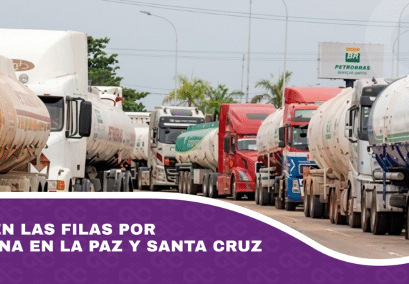 Vuelven las filas por gasolina en La Paz y Santa Cruz