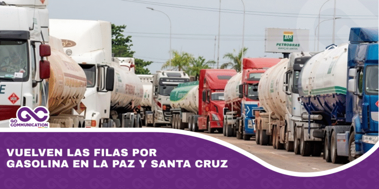 Vuelven las filas por gasolina en La Paz y Santa Cruz