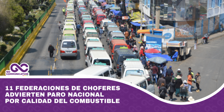 11 federaciones de choferes advierten paro nacional por calidad del combustible
