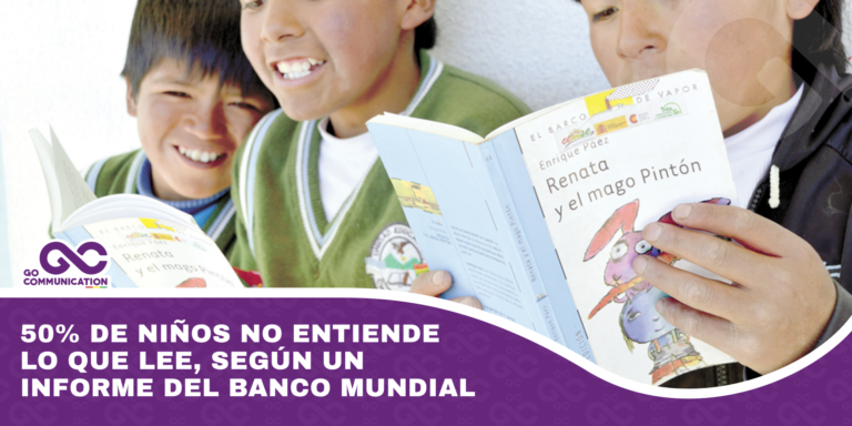50% de niños no entiende lo que lee, según un informe del Banco Mundial