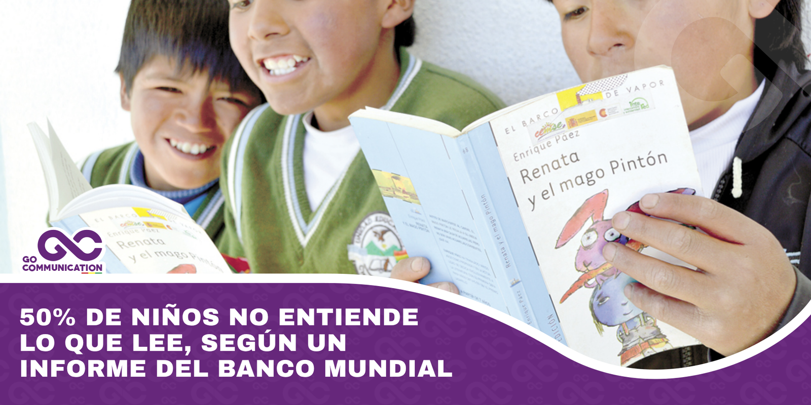 50% de niños no entiende lo que lee, según un informe del Banco Mundial