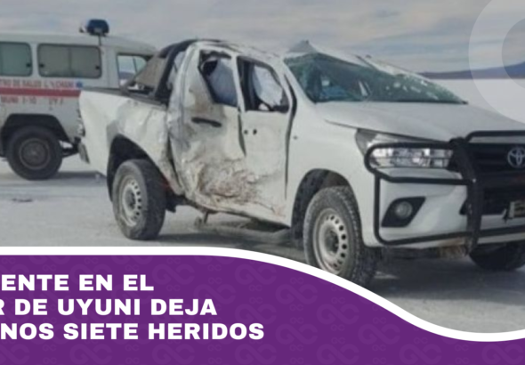 Accidente en el Salar de Uyuni deja al menos siete heridos