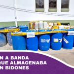 Aprehenden a banda delictiva que almacenaba gasolina en bidones
