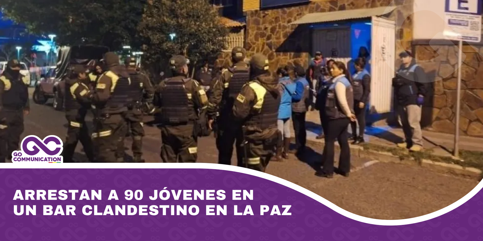 Arrestan a 90 jóvenes en un bar clandestino en La Paz