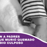 Cautelarán a padres del bebé que murió quemado por homicidio culposo