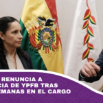 Cronenbold renuncia a la presidencia de YPFB tras solo tres semanas en el cargo