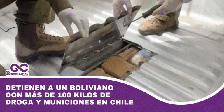 Detienen a un boliviano con más de 100 kilos de droga y municiones en Chile