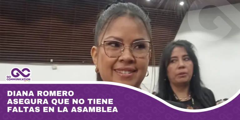 Diana Romero asegura que no tiene faltas en la Asamblea