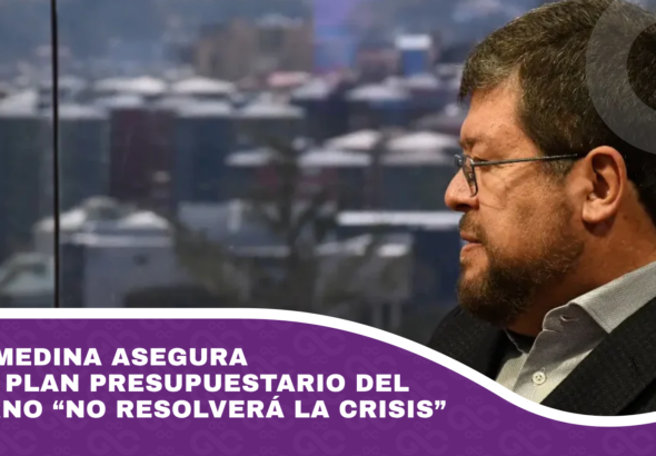 Doria Medina asegura que el plan presupuestario del gobierno “no resolverá la crisis”