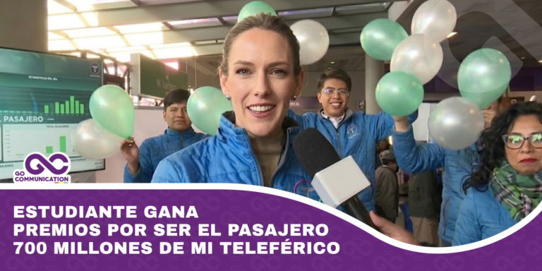 Estudiante gana premios por ser el pasajero 700 millones de Mi Teleférico