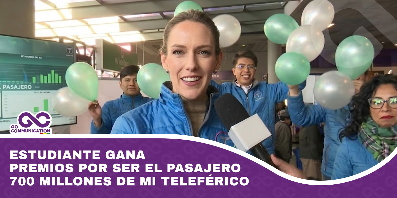 Estudiante gana premios por ser el pasajero 700 millones de Mi Teleférico