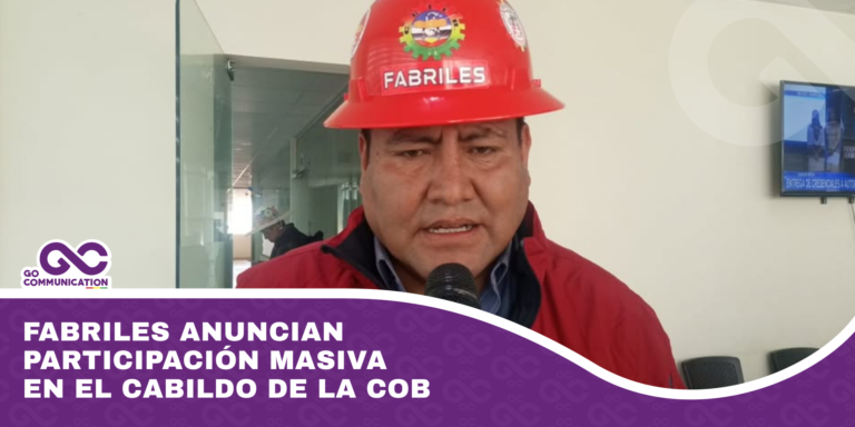 Fabriles anuncian participación masiva en el cabildo de la COB