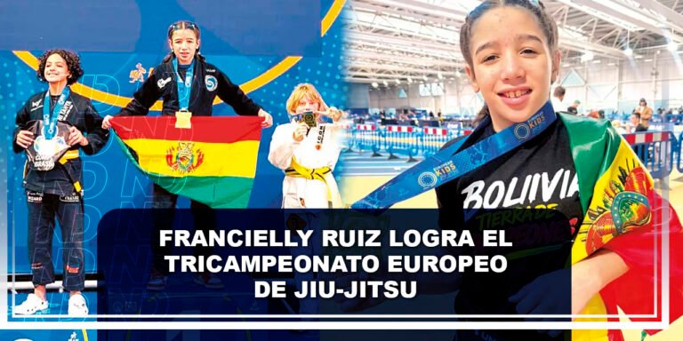 Francielly Ruiz logra el tricampeonato europeo de Jiu-Jitsu