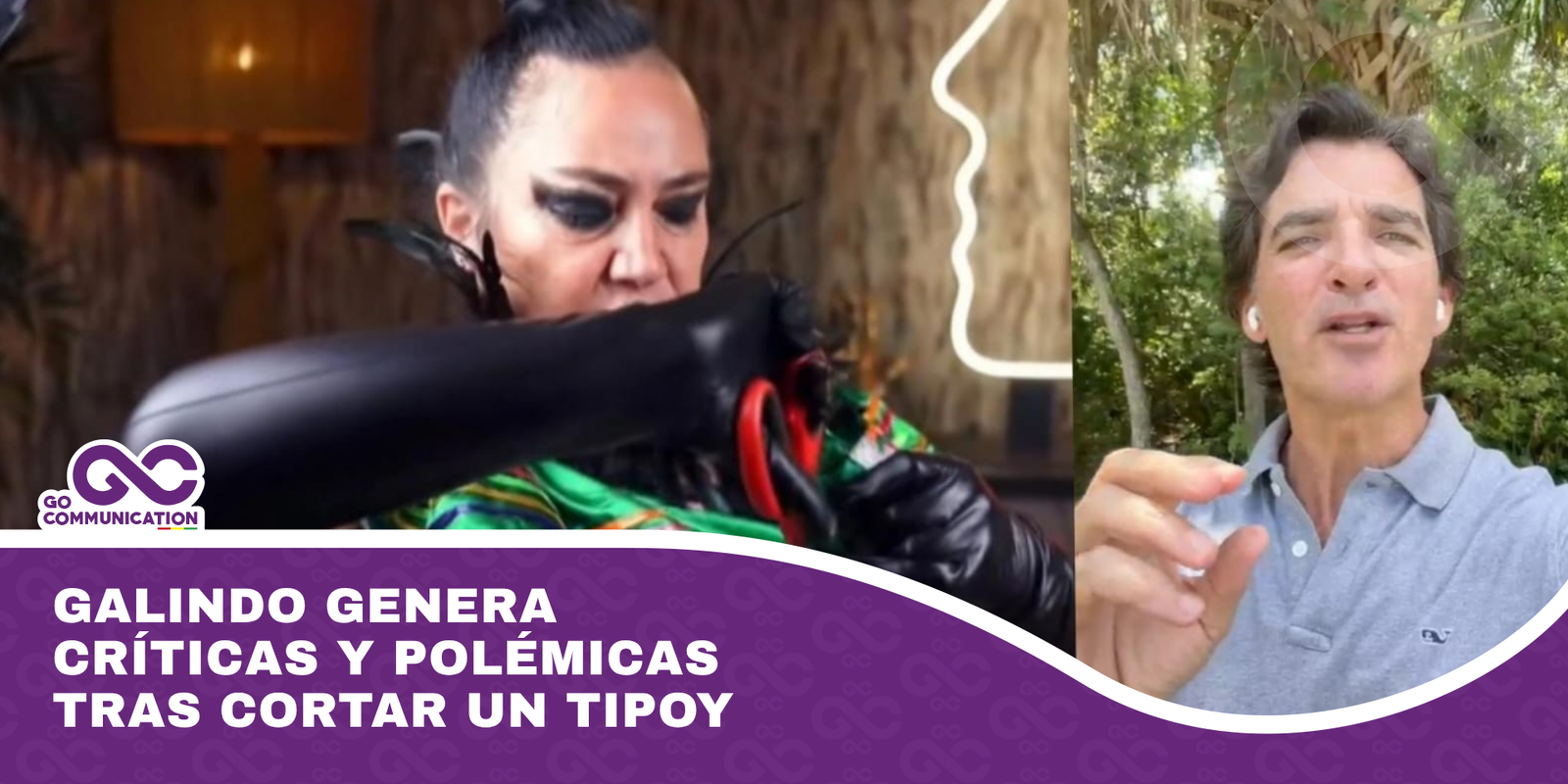 Galindo genera críticas y polémicas tras cortar un tipoy