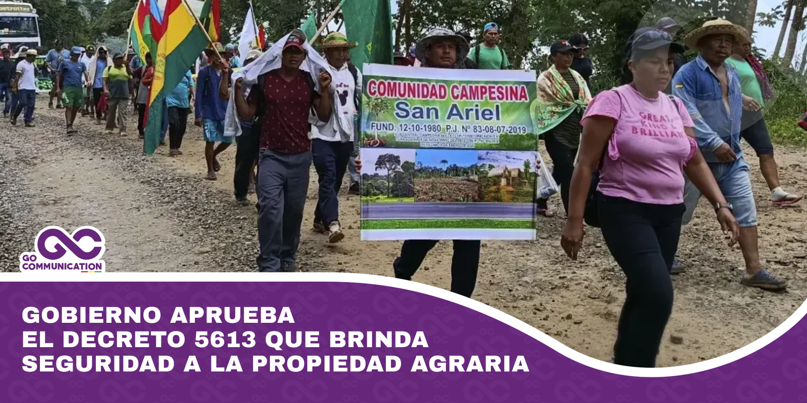 Gobierno aprueba el Decreto 5613 que brinda seguridad a la propiedad agraria