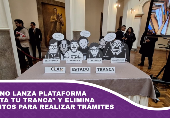 Gobierno lanza plataforma “Reporta tu tranca” y elimina requisitos para realizar trámites