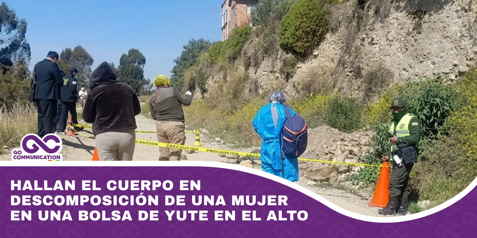 Hallan el cuerpo en descomposición de una mujer en una bolsa de yute en El Alto