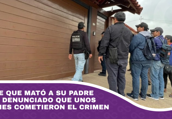 Hombre que mató a su padre habría denunciado que unos ladrones cometieron el crimen