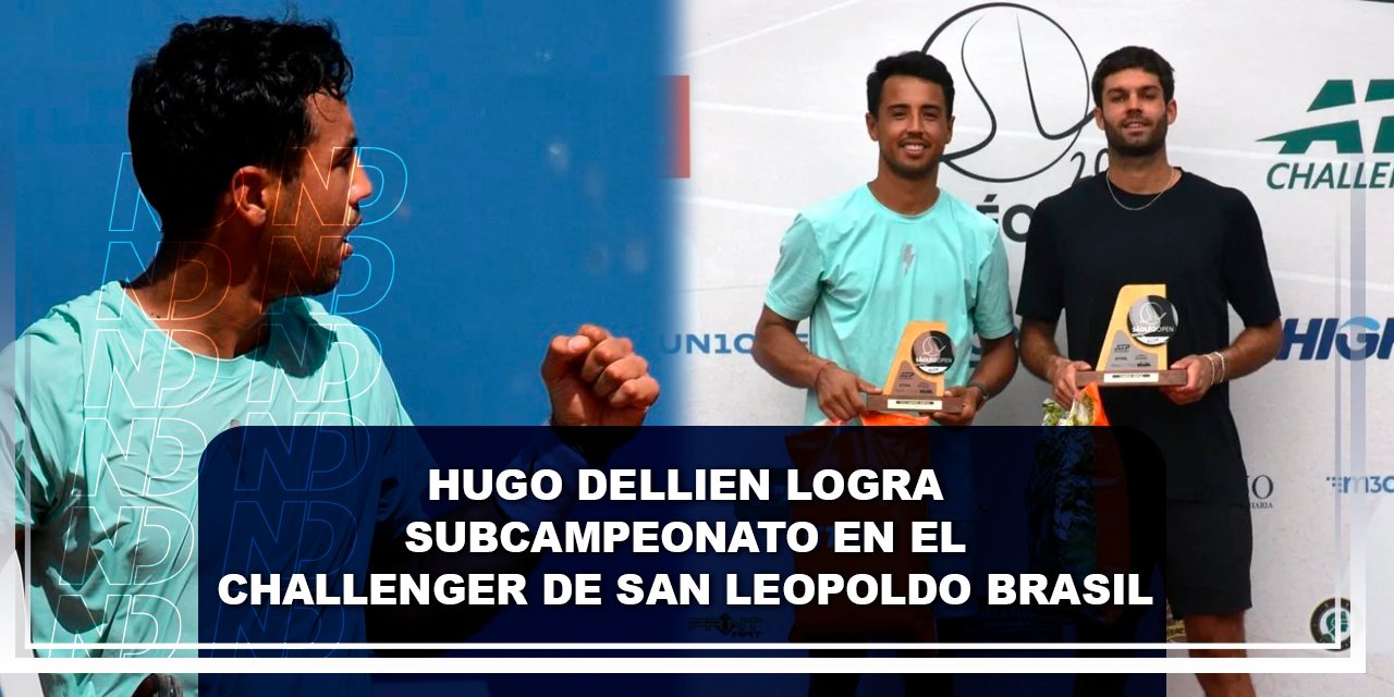 Hugo Dellien logra subcampeonato en Brasil