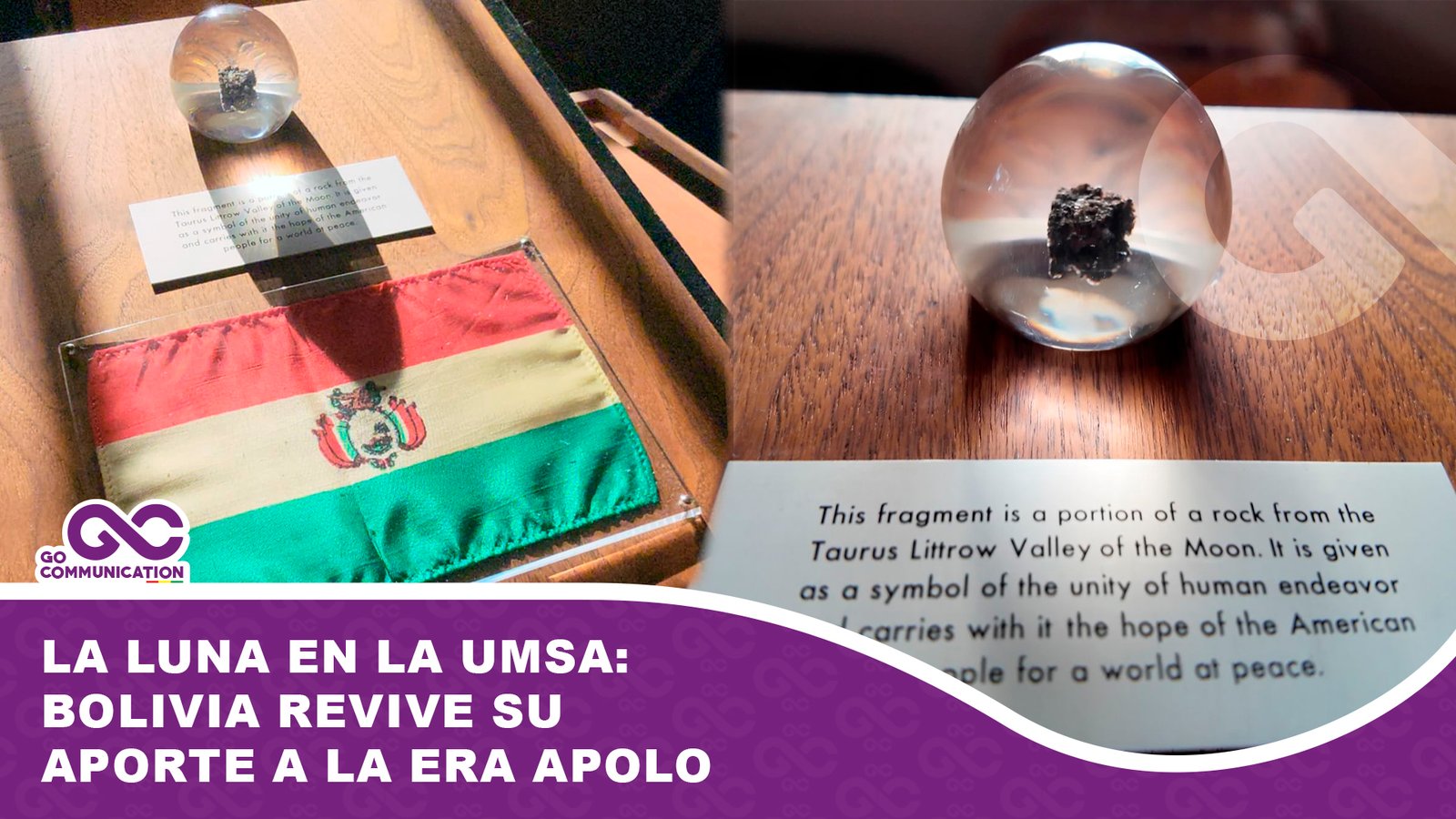 La luna en la UMSA Bolivia revive su aporte a la era Apolo