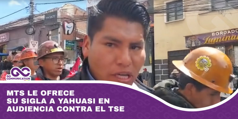 MTS le ofrece su sigla a Yahuasi en audiencia contra el TSE