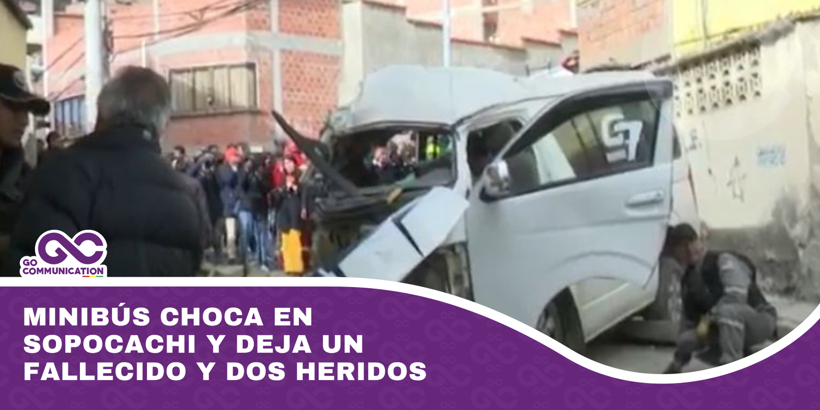 Minibús choca en Sopocachi y deja un fallecido y dos heridos