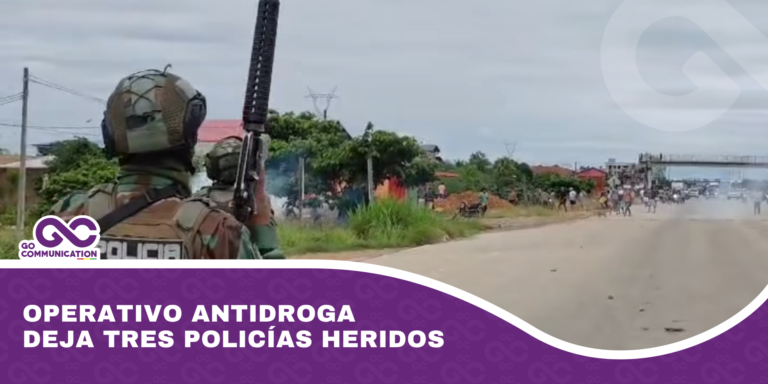 Operativo antidroga deja tres policías heridos