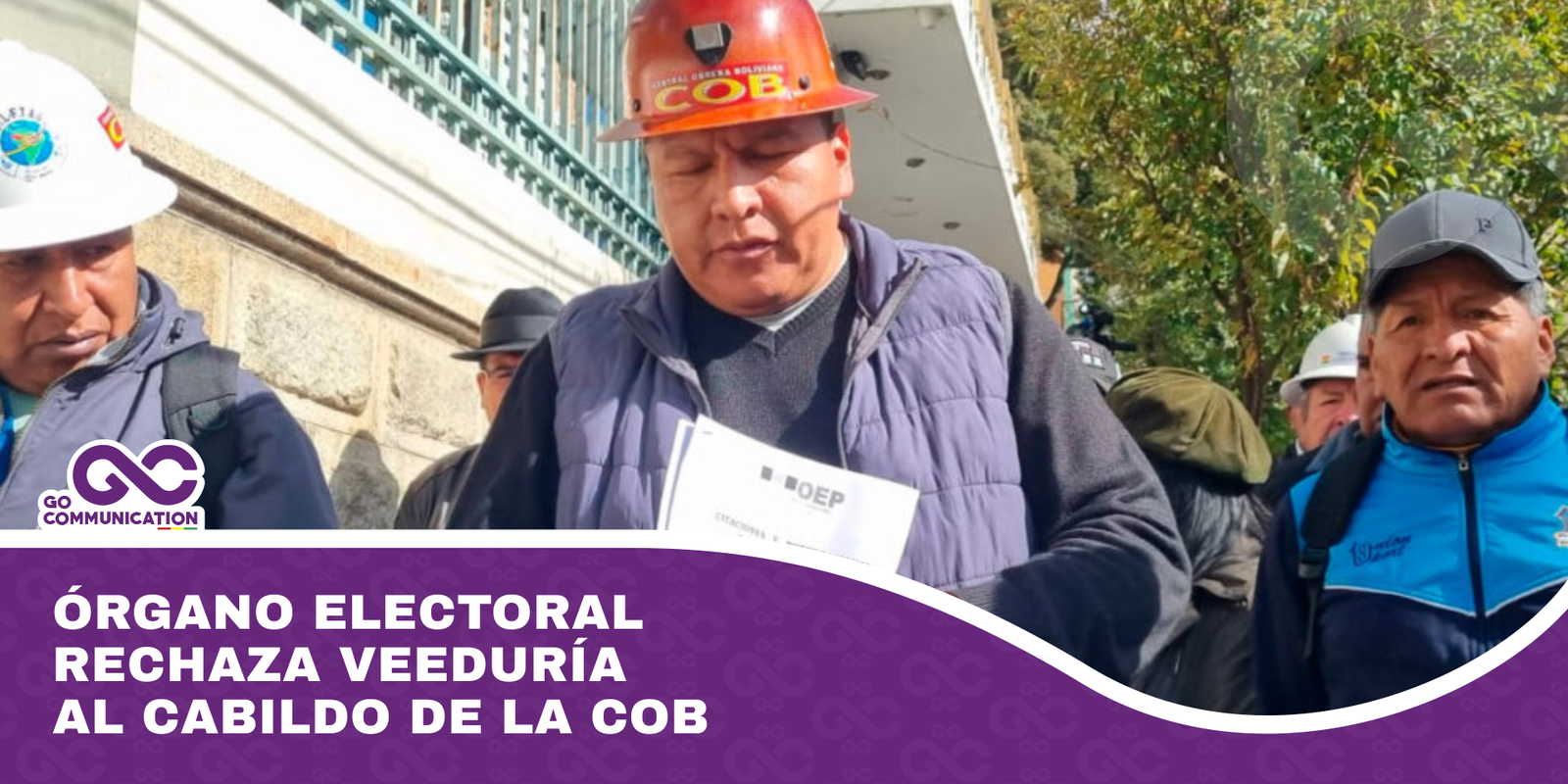 Órgano Electoral rechaza veeduría al cabildo de la COB