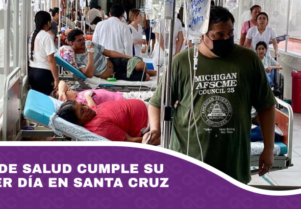 Paro de salud cumple su tercer día en Santa Cruz
