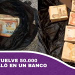 Policía devuelve 50.000 bs. que halló en un banco