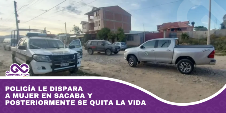 Policía le dispara a mujer en Sacaba y posteriormente se quita la vida