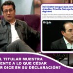 Por qué el titular muestra algo diferente a lo que César Dockweiler dice en su declaración