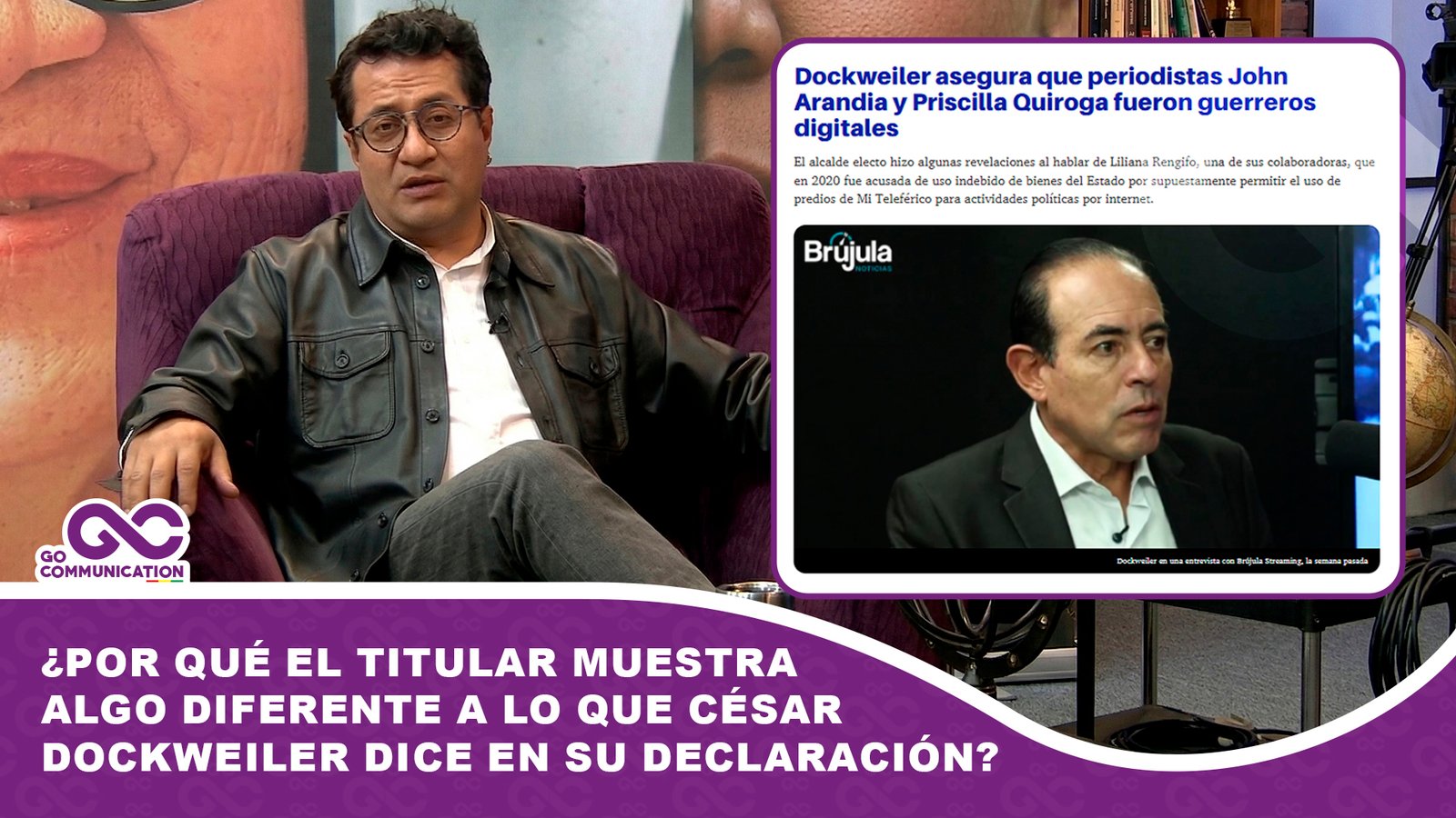 Por qué el titular muestra algo diferente a lo que César Dockweiler dice en su declaración