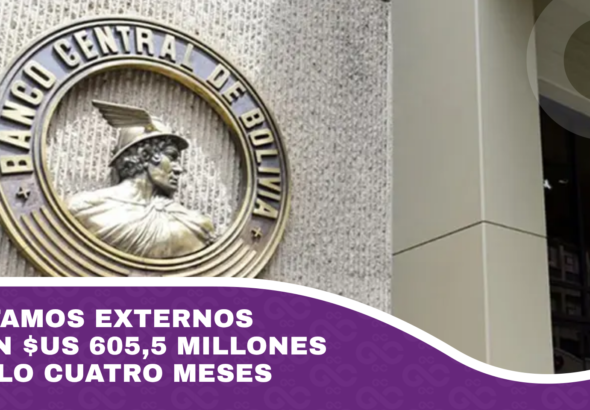 Préstamos externos suman $us 605,5 millones en solo cuatro meses