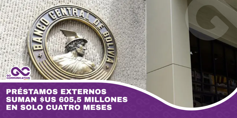 Préstamos externos suman $us 605,5 millones en solo cuatro meses