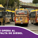 PumaKatari opera al límite por falta de diésel