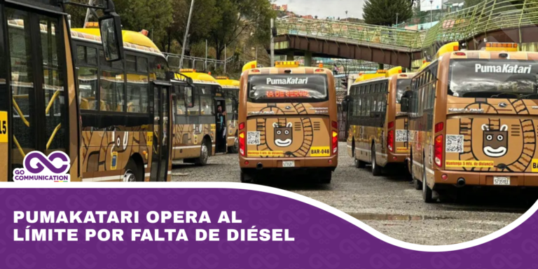 PumaKatari opera al límite por falta de diésel