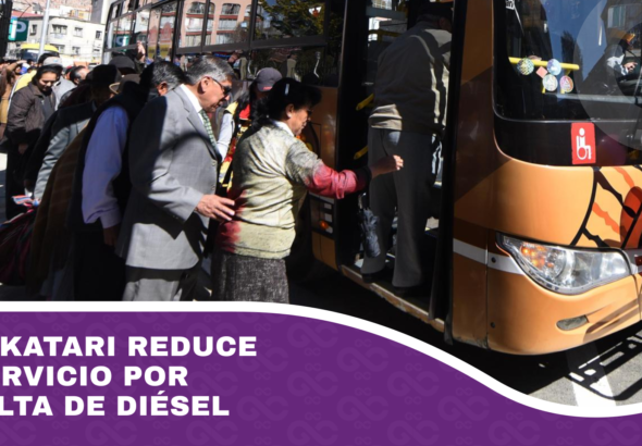 Pumakatari reduce su servicio por la falta de diésel